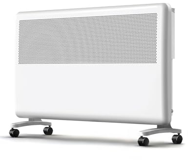 Elektroheizung 2000W Konvektor Heizung, Mobile Elektrische Heizung, Heizkörper 2in1 Wand-/Bodenmontage, TÜV geprüft, Elektroheizkörper für große Räume, Weiß