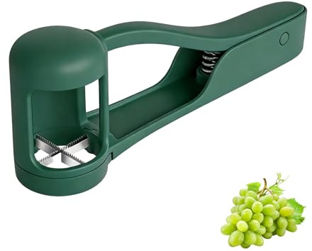 Traubenschneider,Weintrauben Schneider,Traubenschneider für Kleinkinder,Tomatenschneider,Obstschneider,Edelstahl Trauben Schneider,Erdbeerschneider,Viertelschneider,Küchengadgets für Gemüse,Salat