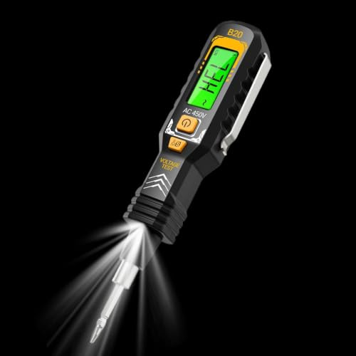 Elektrisk Testare Robust och Högprecision LED-Multifunktionell | Digital Display Ledningssökare Och Kretstestare för elinspektion, bilreparation, industriunderhåll, byggarbetsplats