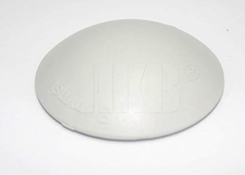 HKB ® 10 Stück BUMMS Türstopper, Türpuffer, Ø 60 mm Höhe: 15 mm, grau, aus Kunststoff, mit Klebefläche, Originalprodukt von Hersteller Hansi Siebert, Artikel-Nr. 50365