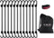 MAGMA Spanngummi 12er Set | Robuster Schnellspanner für Fahrrad, Auto, LKW, Anhänger & Garten Expander zur Sicherung von Tarps, Ladung und Planen Für Camping, Militär und Outdoor (30cm, Schwarz)