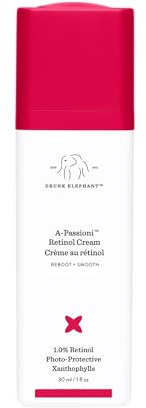 Drunk Elephant A-Passioni Retinol Cream - 30 ml/1 fl oz - 1% Retinol Serum - Clean Clinical Skincare - Cruelty-Free - Dermatologist-Tested - Free of Essential Oils, Silicones, and Fragrance