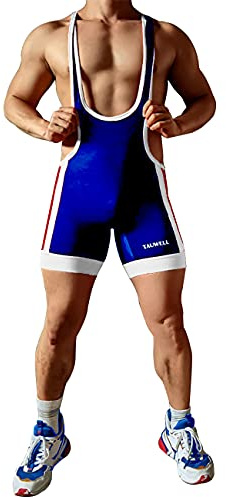 Gymskop Herren Wrestling Singuletts Athletic Supporters Slim Fit Sport Bodysuit Einteilige ärmellose Active Wrestling Trikot Gewichtheben Jumpsuits