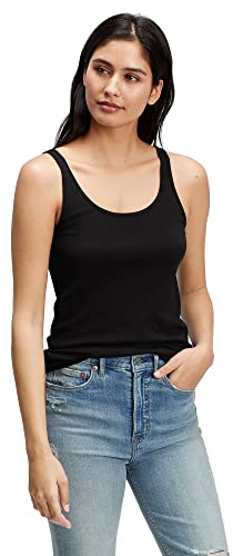 GAP Womens Favorite Tank Top Cami Shirt, True Black V2 2, Large US