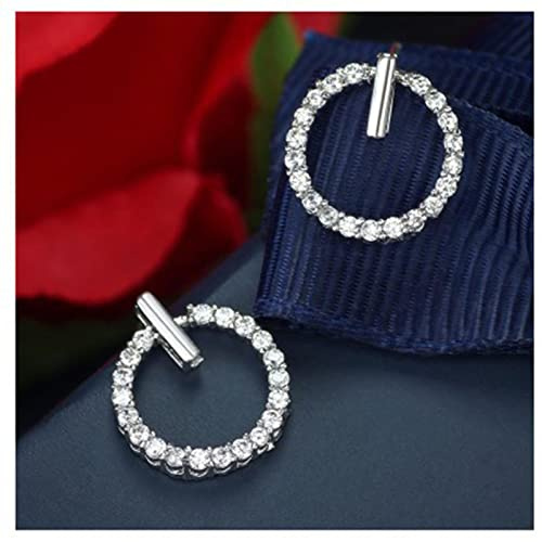 DAOMEI Neue Trendige Strass Rund Mode Charme Ohrclips Ohne Piercing Für Frauen Luxus Ohrclips Geschenk