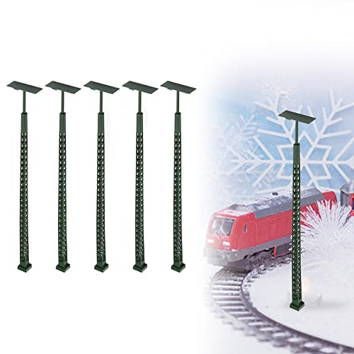 5-tlg. Modelleisenbahn-Lichter, Gittermastleuchte Spur H0 Licht-Layout Modell Gebäude
