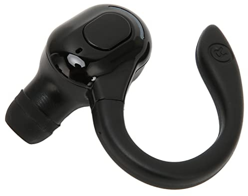 Single Ear BT Headset, Bluetooth Headset HD Stereo Sound Handsfree Wireless Earpiece Waterproof Cell Phone Earpiece Compatible with Android IOS Cell Phone Laptop