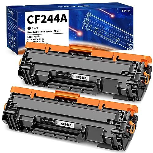 Skydo 44A CF244A Cartucce di Toner Compatibili per HP 44A CF244A Toner per HP Laserjet Pro MFP M28w M28a M15w M15a (Nero, 2-Pack)