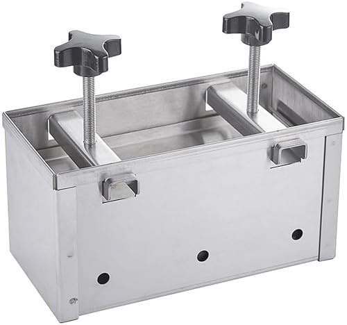 Fleischpresse aus Edelstahl – Premium 304 Edelstahl – Doppelschnecken-Druckbeaufschlagung – perfekt für gefüllte Burger, Slider, BBQ – Schinkenpresse
