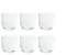 Juego de 6 vasos de whisky – Juego de vasos transparentes para agua, vino y cócteles, resistentes y lavables en lavavajillas, 350 cc de cristal ecológico