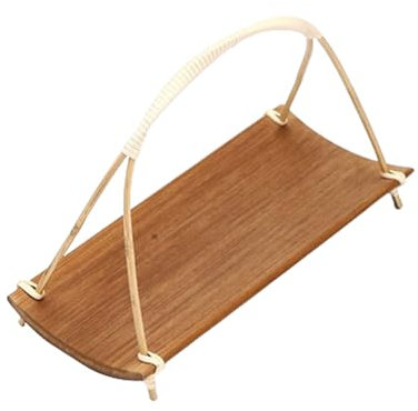 Corbeille à Pain Rectangulaire Tissée,corbeille à pain en bambou,Corbeille à fruits,Panier tressé avec anse ,Panier De Service De Nourriture De Table Rectangulaire,pour la Cuisine,le Restaurant