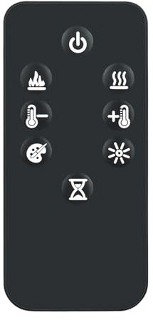 Allimity BLF7451 Replaced Remote Control Fit for DIMPLEX Wall-Mounted Linear Electric Fireplace BLF7451 BLF5051-INT BLF3451 BLF7452 DWF3651B BLF3451-INT BLF7451-INT 6909590100 BLF5051 6909610100