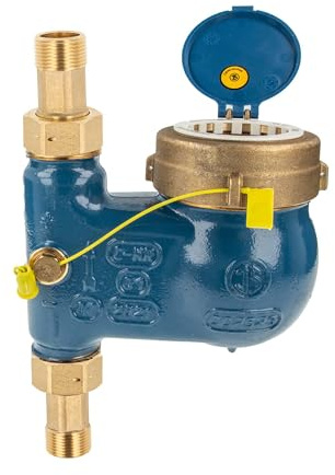 Steigrohr Hauswasserzähler Kombi-Set, Baulänge 150 mm, inkl. Verschraubungen 1 1/4 Zoll x 1 Zoll AG, Messing