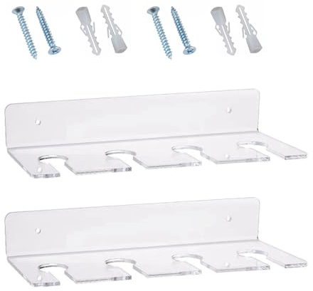 Vynetra Wine Glass Rack Wall Mounted Acrylic Rack Glassware Holder Rack Wine Glasses Storage Hanger For Kitchen