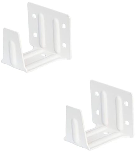 2 Pcs Center Support Bracket, White Color for 2 inch High Profile Blinds Headrail, Venetian Blind Fittings Brackets for Wood Blinds