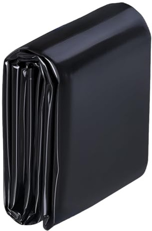 Pond Liner 2x2M,Black Heavy Duty Preformed Small Pond Liner,Plastic Dust Waterproof Sheets,0.2MM Thickness Pond Liners for Water Garden Fountain Waterfall,Swimming Pool,Koi Fish Aquaculture Pond