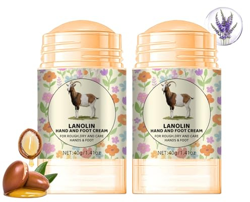 Lanolin - Crema per piedi screpolata per tallone, idrata, per mani e piedi, per pelli ruvide e screpolate, siero idratante per riparare i talloni secchi e ruvidi veloci, lasciandolo morbido ed