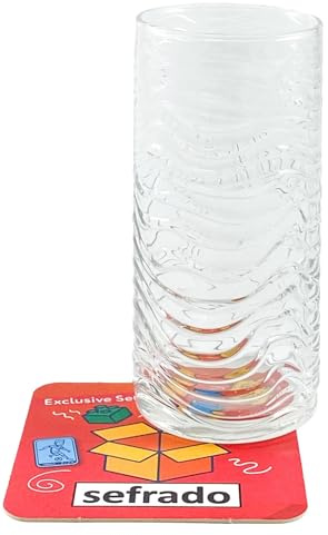 sefrado Bundle 1 x Cola Glas Crystal McDonalds Österreich 2025 - Sammel Gläser - Bunt - mit exclusivem Untersetzer