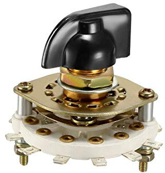 sourcing map 3P3T 3 Pole 3 Position 1-Deck Band Channel Rotary Switch Selector with Knob