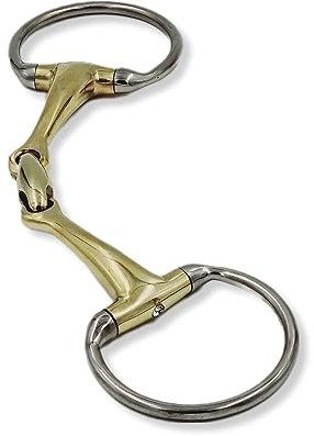 Olivenkopf Gebiss Übergröße Glitzer Strass Argentan D Ring 15,5 16,5 17,5 18,5 Tysons Gebiss (15,5)