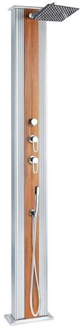 Formidra DS-D463AW Hybriddusche Dada Straight-37 L-Edelstahl und Holz, die zeitlose Klasse, Grau