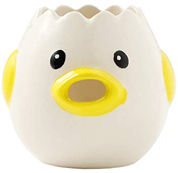 Xrten Cortador de Huevos, Separador de Clara de Huevo de Cerámica, Cortador de Dibujos Animados Herramienta de Horneado de Cocina para Hornear Pasteles, Mayonesa