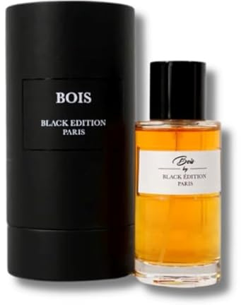Parfum BOIS BLACK EDITION, Bois N1 d'Argent INTENSE Homme/Femme, marque Black Edition (1 parfum BOIS Black Edition)