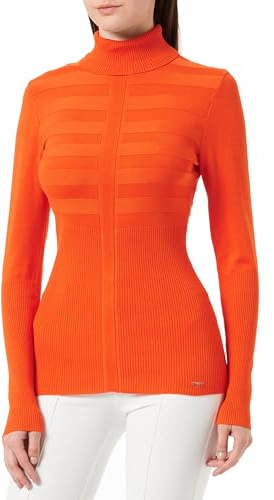 Morgan Pull Manches Longues col roulé Orange M