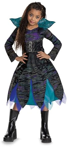 Descendants The Rise of Red Uliana Fancy Dress for Kids, Official Disney by Disguise, Layered Skirt with Mesh Detailing, Detailed Design, Ideal for Halloween or Carnival, for Ages 4-6 & 7-8 Years