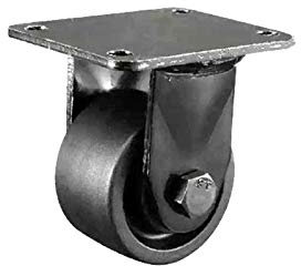 Plattenrollen Lenkrolle, Trolley-Möbelrolle, Schwerlastrolle mit niedrigem Schwerpunkt, Doppelkugellager, Einzelrad-Tragfähigkeit 600 kg, 1 Stück Schwarz Universal (Farbe: Schwarz, Größe: S (Schwarzer
