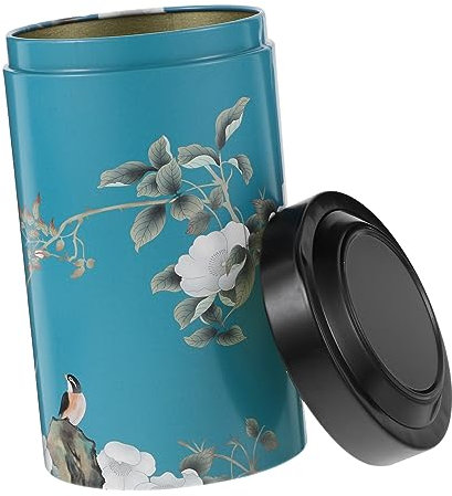 PRETYZOOM Sealed Metal Can for Tea Storage Airtight Tea Jar for Home Use Spices and Dry Fruits