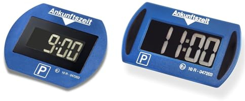 Needit Park Lite | Parkuhr mit Zulassung vom Kraftfahrt-Bundesamt & Park Mini Blau elektronische Parkscheibe Digitale Parkuhr mit offizieller Zulassung des Kraftfahrtbundesamtes