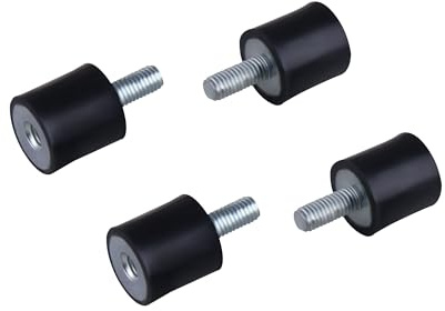 CNCYEAH 4 Stück M5 Gummihalterungen, M5 Gummilager, Anti Vibration Silentblock Auto Boot Spulen, Gummilager Stoßdämpfer für Luftkompressoren, Dieselmotoren(VD15*15 M5*12)