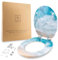 Benkstein® Toilettendeckel mit Absenkautomatik Turquoise Tide – antibakterieller WC Sitz – Quick-Release zur einfachen Reinigung – einfache Montage – Duroplast – abnehmbar – bis 150 kg belastbar