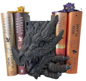 Buchstützen im gotischen Drachen-Stil, dekorative 3D-Horror-Drachen-Buchstützen, Drachen-Buchstützen aus Kunstharz, einzigartige Drachen-Buchstützen, kreative Skulpturen-Ornamente