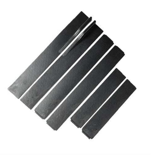 Seitenschweller 6 STÜCKE Für Lexus ES300h ES330 ES350 CT LC LS LX Seitenschwellerverlängerung Kipphebel Winglet Lip Separator Winglet Diffuser(Carbonfiber 2.2m)