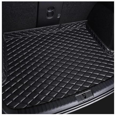 DZSDKHLFJ Kofferraummatte Für Ford Für Fiesta 2009-2016 PU-Leder-Kofferraummatten Benutzerdefinierte Kofferraummatten Kofferraumschutzmatte Teppich Kofferraum Schutzmatte(Balck)