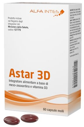 Astar 3D – Integratore antiossidante per la salute degli occhi – Supporto antiossidante per la salute degli occhi a base di carotenoidi, Vitamine e Oligominerali.