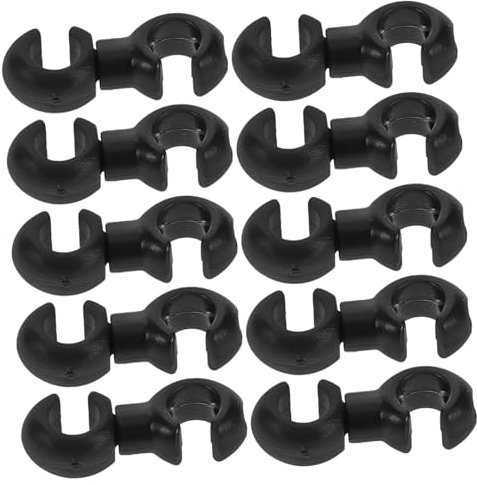 BESPORTBLE 10pcs Bike Brake Buckle Clips for Brake Gear Cable Management Black C/s-type Hose Guide for Cycling Equipment Accessories