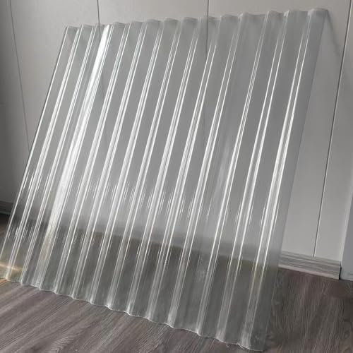 1mm Bitumen wellplatten,Stumme Wellbahn Dachbleche,Dachplatten,UV-Beständige Gewächshausplatten,Regensichere Schuppenplatte,FRP-Tageslichtplatten,Ersatzplatten13/14/15/16 Stück(16 Pcs,0.9x1.6m/35x63in