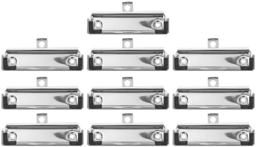 UTHCLO 10 pièces Pinces Métalliques Clipboard Clamps avec Rivets pour Bureau École Cuisine Support Document Fixation