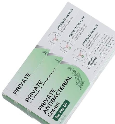 Crème Antibactérienne Privée,Crème Anti-Démangeaisons,Soulager l'inconfort,Convient Pour Le Zones Intimes,20G*3PC