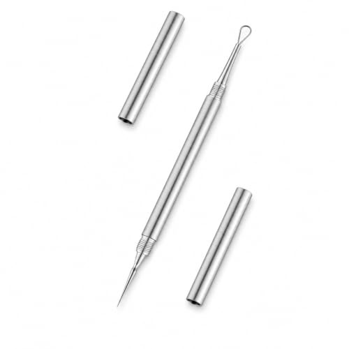 Pimple Expression Tool, Blackhead Remover, Comedone Squeezer, Pimple Tweezers, Blackhead Remover, Removal Needle, Pimple Remover Tool for Pimple Press for Comedone Extractor
