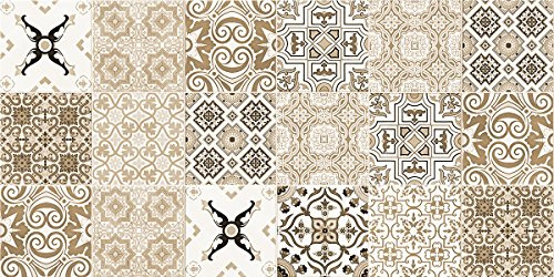 Laroom Alfombra Vinílica de Cocina Diseño Faro, Vinilo Antiliscante, Beige, 50x100 cm