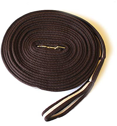 Rhinegold Padded Lunge Rein-Brown/Beige