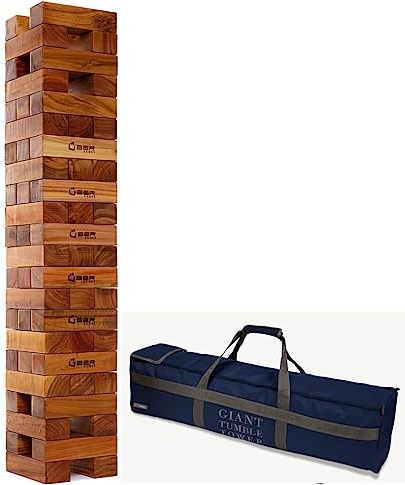 Ubergames Grande torre oscillante XXL gioco – 30 kg fino a 150 cm – India ecologico – realizzato a mano in borsa ultra lusso