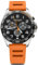 Victorinox Herren Armbanduhr Fieldforce Sport Chrono Ø 42 mm, Swiss Made, Analog Quarz, Wasserdicht bis 100 m, Kautschuk-Armband, Schwarz/Orange