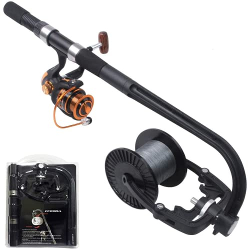 Angelschnur Aufspulgerät Schnurspulgerät Maschine, Tragbare Spinnrolle Spooling Station System Baitcaster Reel Line Spooler Angelgerät Angelwerkzeuge Zubehör