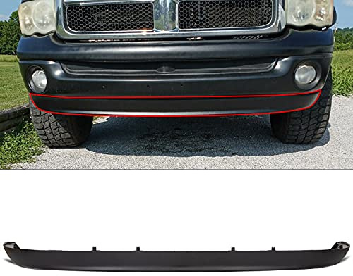 ECOTRIC Front Lower Bumper Valance Air Deflector Dams Compatible with Dodge 2002-2008 Ram 1500 & 2003-2009 Ram 2500 3500 Replace for CH1090125, 55077337AB, 55077337AD