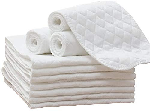 Yooyg 10 paños de Muselina para eructos, algodón orgánico para bebé, toallitas Reutilizables para bebé, pañales Plegables para bebé